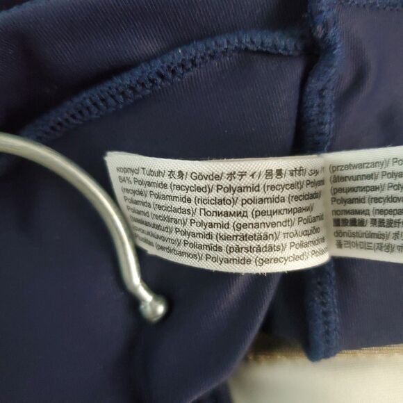 Esprit Women's Swimsuit Large Navy Blue One Piece Summer Beach Old Money Vacay - Picture 11 of 11